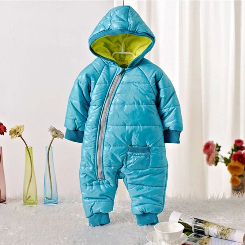 Schneeanzug Baby Schnee tragen Baumwolle Gepolstert Einem Stück Warme Oberbekleidung freundlicher Overall Strampler freundlicher Winter Gesamt Neugeborenen Parkas