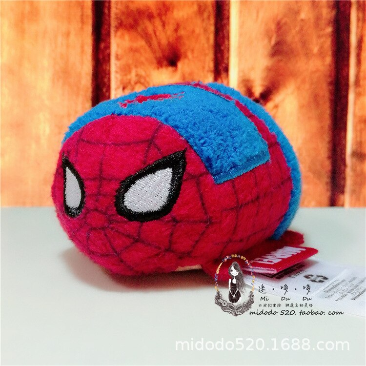 Tsum Marvel Avengers Captain America Spider-Man Hulk Black Panther Screen Veeg Pluche Hanger Speelgoed Voor Kerstcadeaus: Spider-Man