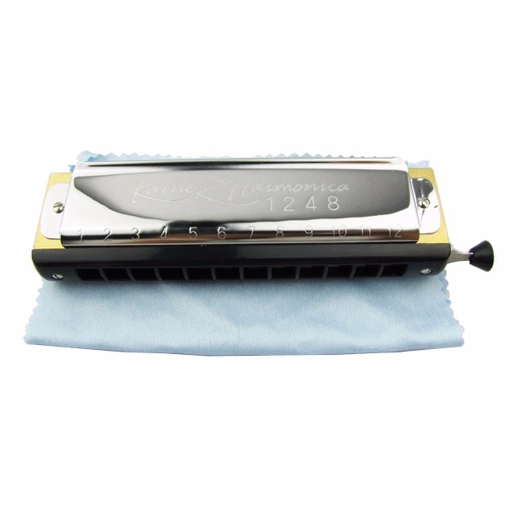 ! 12 Holes 48 Tone C Key Chromatic Harmonica Chromonica Chrome Harmonica Mouth Organ