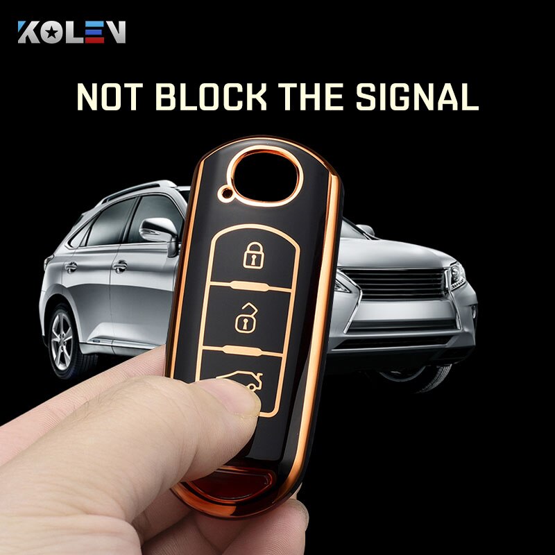 Modne etui z TPU na kluczyk zdalnego sterowania do Mazdy 2 3 5 6 BL BM GJ Atenza Axela Demio CX-3 CX3 CX-5 CX5 CX7 CX-9 CX8 Keyless