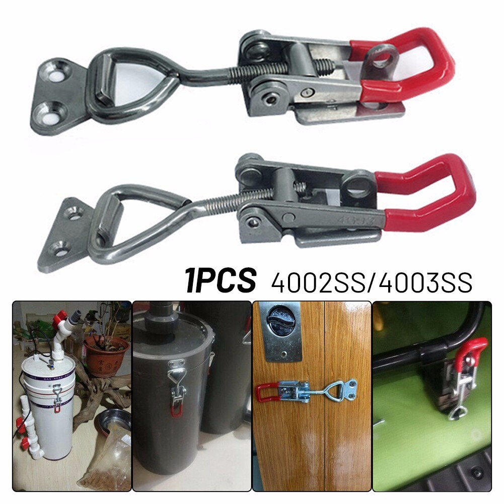1PC Toggle Catch Latch Adjustable Cabinet Boxes Case Catch Metal Toggle Clamp Clamps Hand Heavy Duty Tooling Accessory
