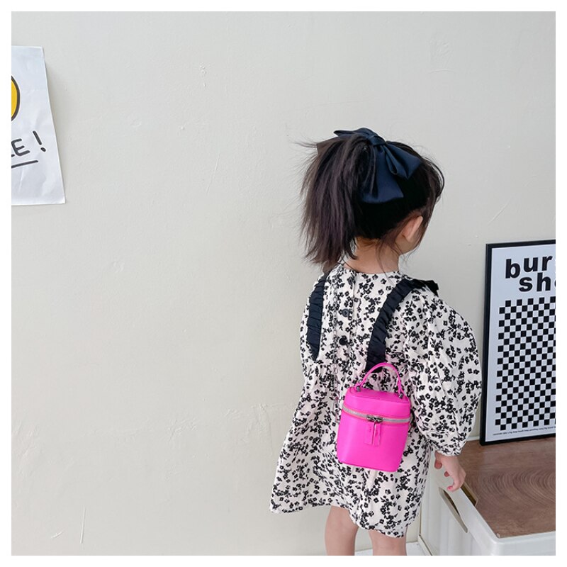 Mini bolso de mano para niños y niñas, bandolera pequeña de Color caramelo, con monedero, 2022