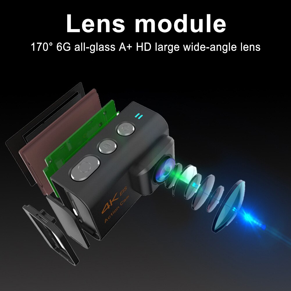 Eis treakset sportskamera luftfotografering utendørs fjernkontroll 4k wifi vanntett intelligent anti riste bærbar reise