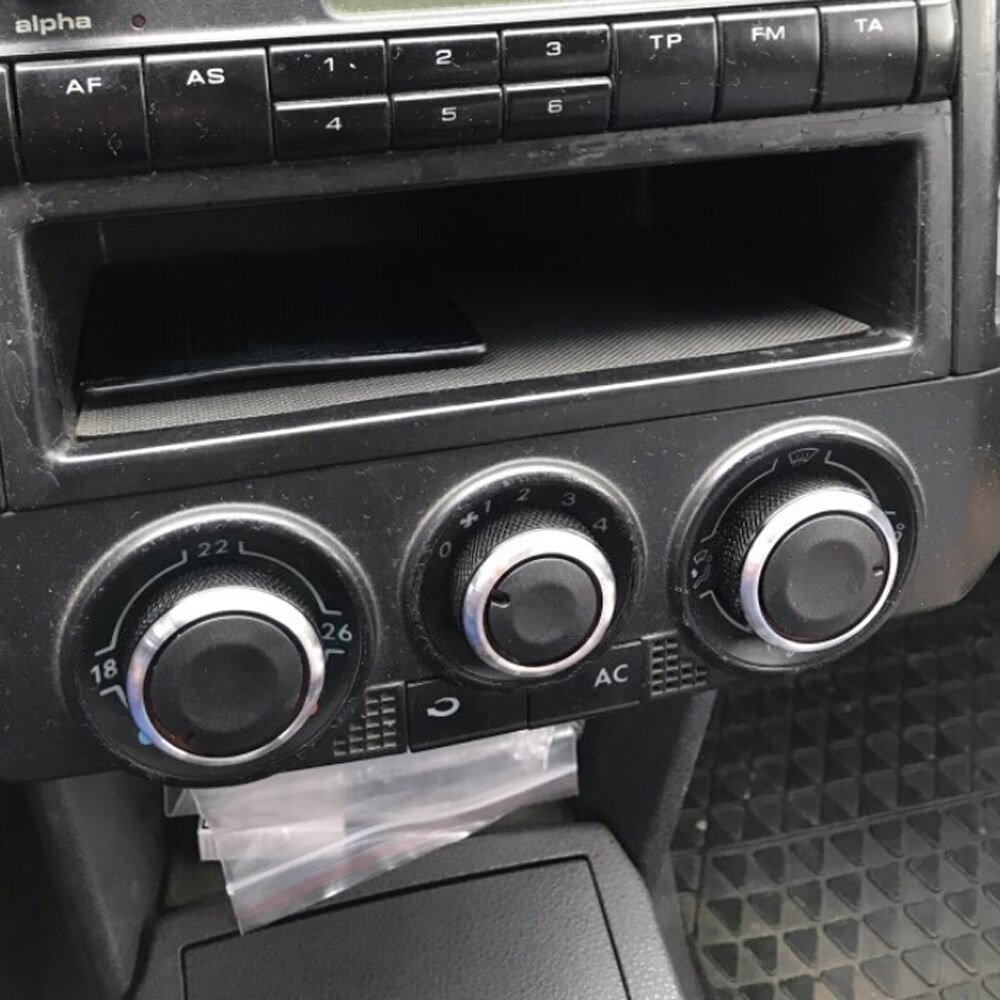 3 stk / sett luftkondisjoneringsknapp vekselbryter varmekontrollbryter knapp til vw polo 2002 polo 9n 9 n 3 6r