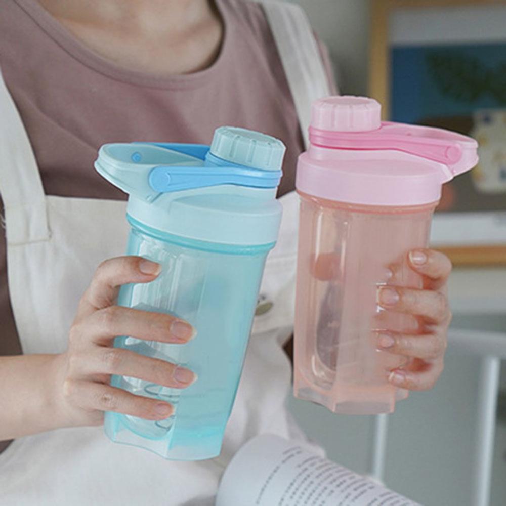 500ml shaker fles milkshake proteïnepoeder shaker mix fitness waterfles sport waterkoker keuken shake fles buiten sportschool