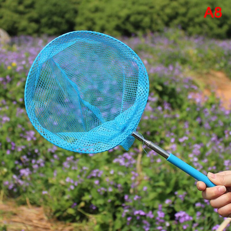 1Pc Kids Anti Slip Grip Perfect Telescopische Netto Uitschuifbare 34 Inches Voor Catching Bugs Insect Kleurrijke Vissen Speelgoed: H