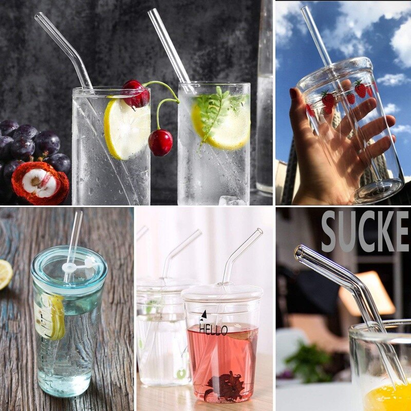 Smoothie pirtelö mehu juomapillit ruostumaton teräs metallipillit puhdistusharja silikonikuoret baari paksut juomat