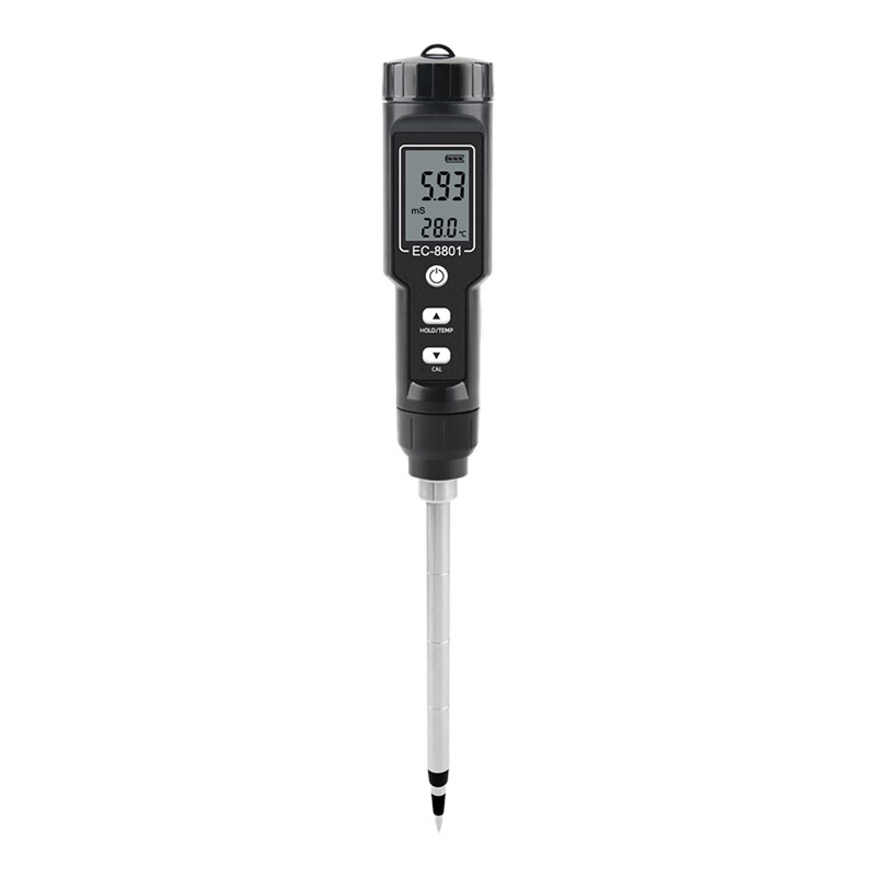 Digital Waterproof EC Soil Tester Temperature Meter Automation Measurement Instrument Analysis for Testing Garden Farm Planting: EC-8801