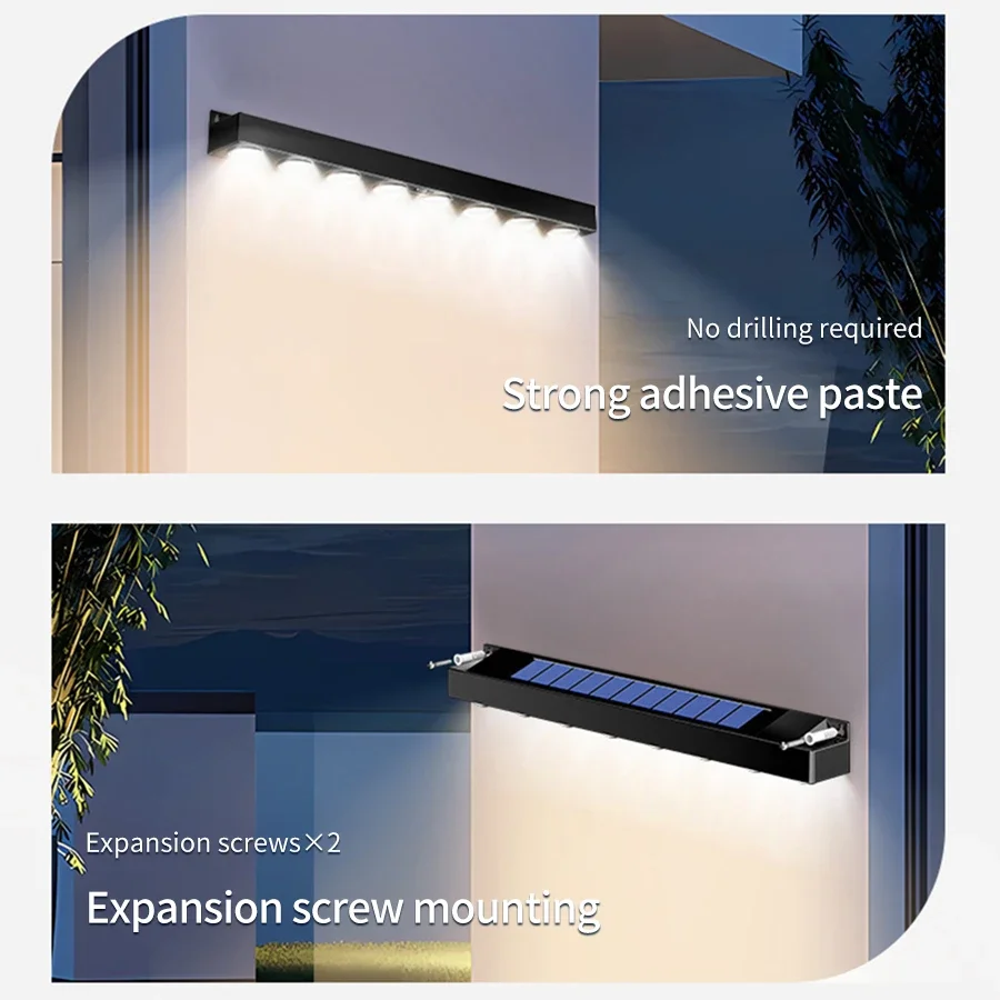 Solar Sign Lights Outdoor Bright 4/6/8 LED Dusk to Dawn Solar Powered for Mailbox Address House Number Real Estate Sign Posts