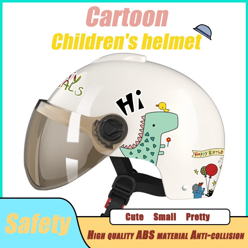 Children&#39;s Electric Motorcycle Helmet Men Women Children Summer Seasons Sunscreen General Full Face Helmet