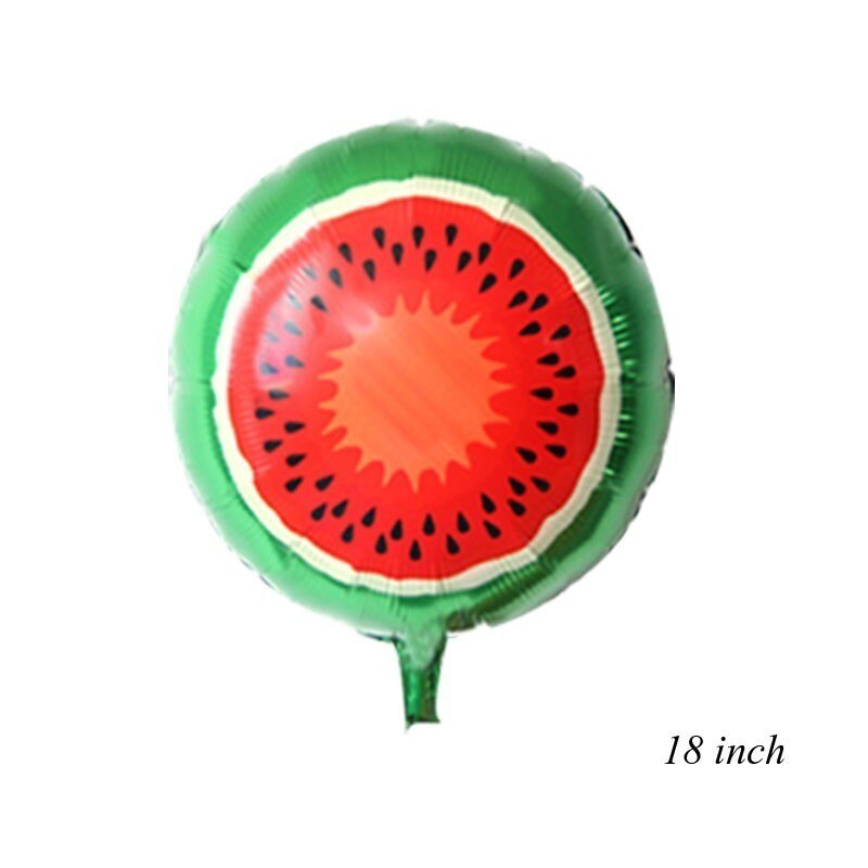 1Set Summer Party Balloon Flamingo Fruits Balloons For Kids Birthday /Wedding Decorations Tropical Hawaiian Party Supplies: 1pc watermelon 2