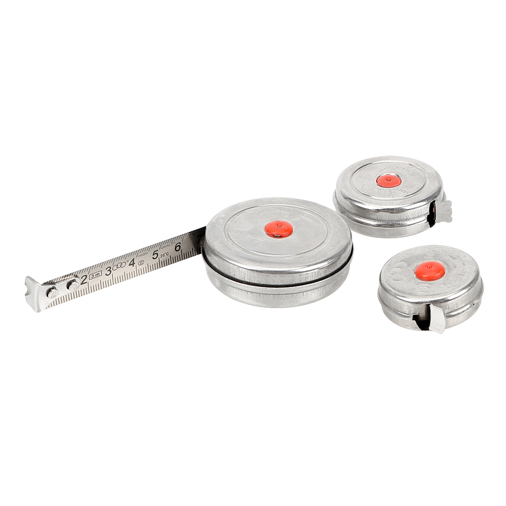 DIYWORK 1m 2m 3m Mini Retractable Tape Measuring Tool Woodworking Tape Measure Stainless Steel for Home Factory Office