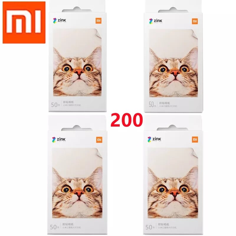Xiaomi Mijia AR – imprimante de poche Mi ZINK, feuilles d&#39;impression Photo auto-adhésives pour Xiaomi 3 pouces Mini imprimante Photo de poche