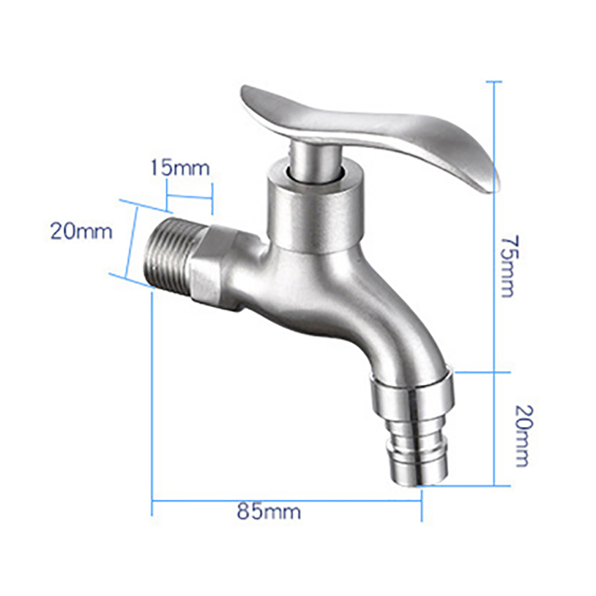 Pojedynczy otwór pralka kran zatrzymać G1/2 pralnia łazienka woda z kranu robić montażu na ścianie bateria ogrodowa szybko otwarty kran robić zimnej wody
