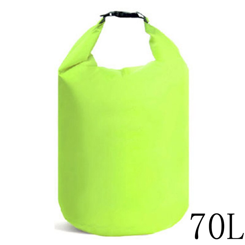 40L 70L Wasserdichte Dry Bag Pack Sack Schwimmen Rafting Kajak Fluss Trekking Schwimm Segeln Canoing Bootfahren Wasser Widerstand: 70L Neon Green