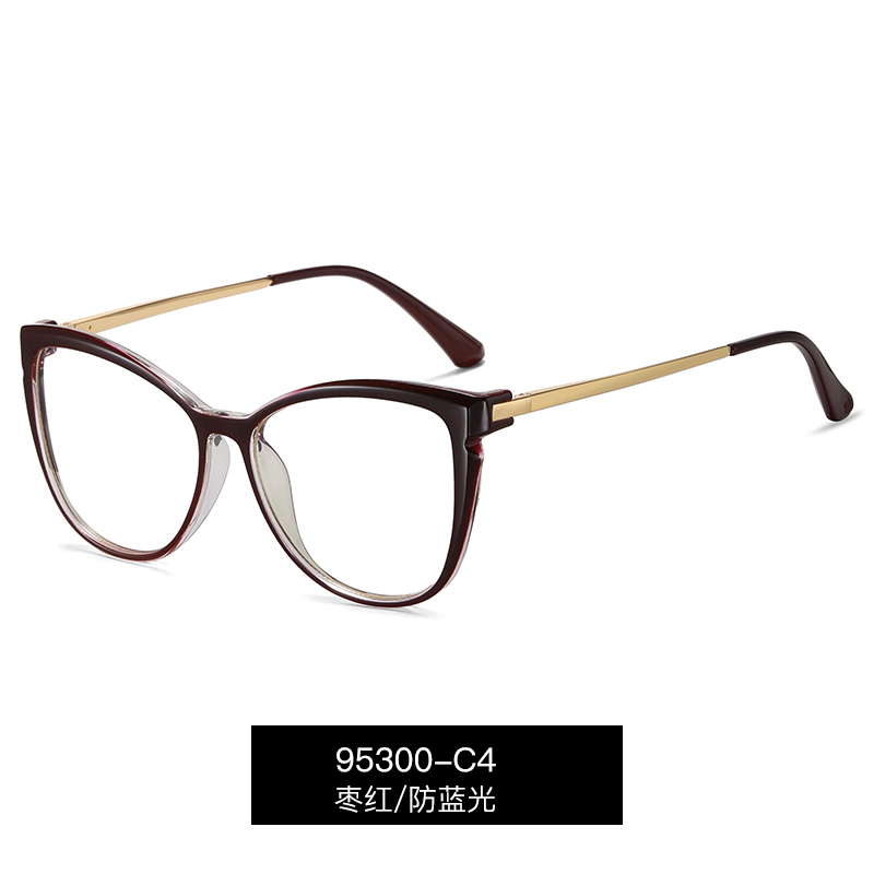 Blue Light Blocking Glasses Frame for Optical Eyewear Prescription UV400 Anti Blue ray Female Women Eyeglasses Spectacles: C4