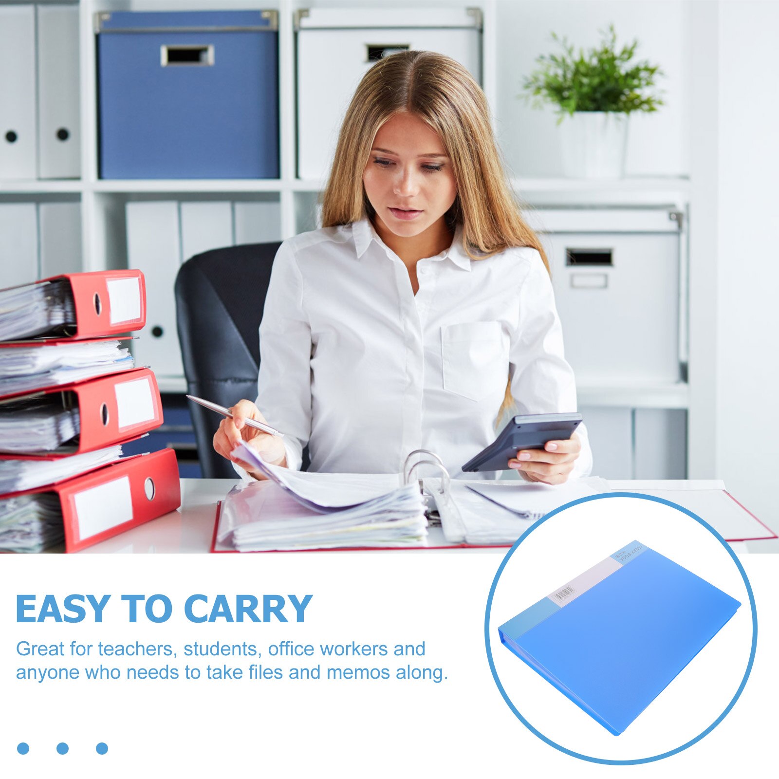 Portable Document Map Grote Capaciteit Bestand Houder Studenten Examen Papier Organisator