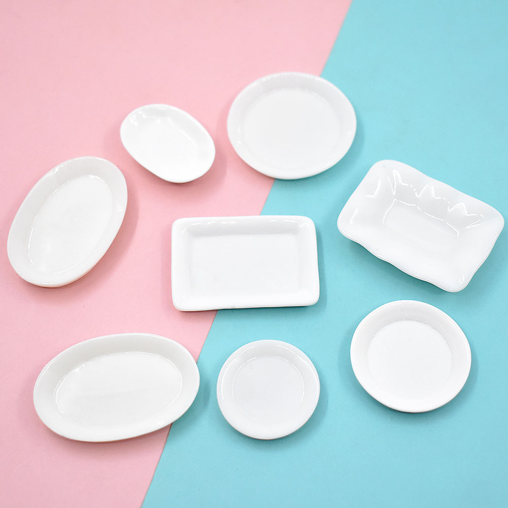 17 stücke Transparent Trinken Tassen Geschirr Miniaturen DIY Nette Mini Pretend Spielen Geschirr Spielzeug