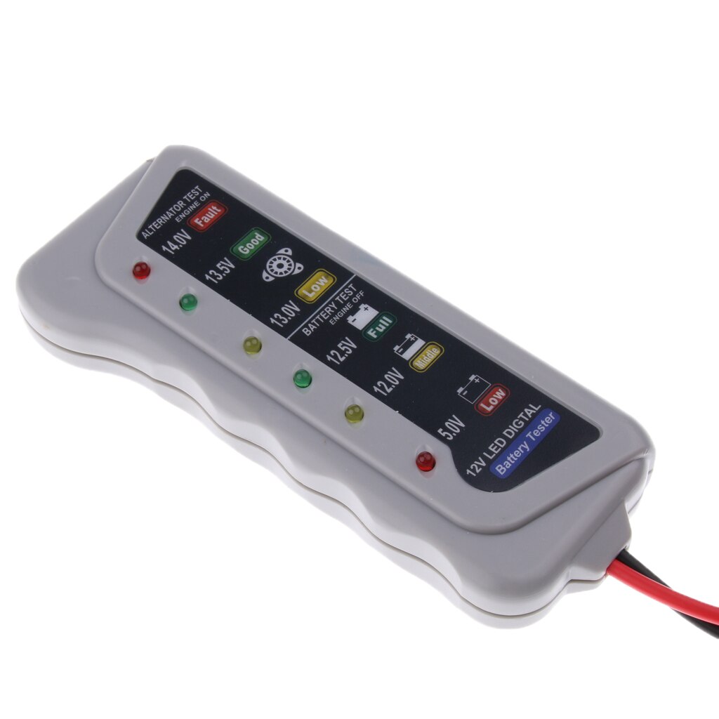 Bil lastbil 12v 6- led digital batteri tester voltmeter generator analysator