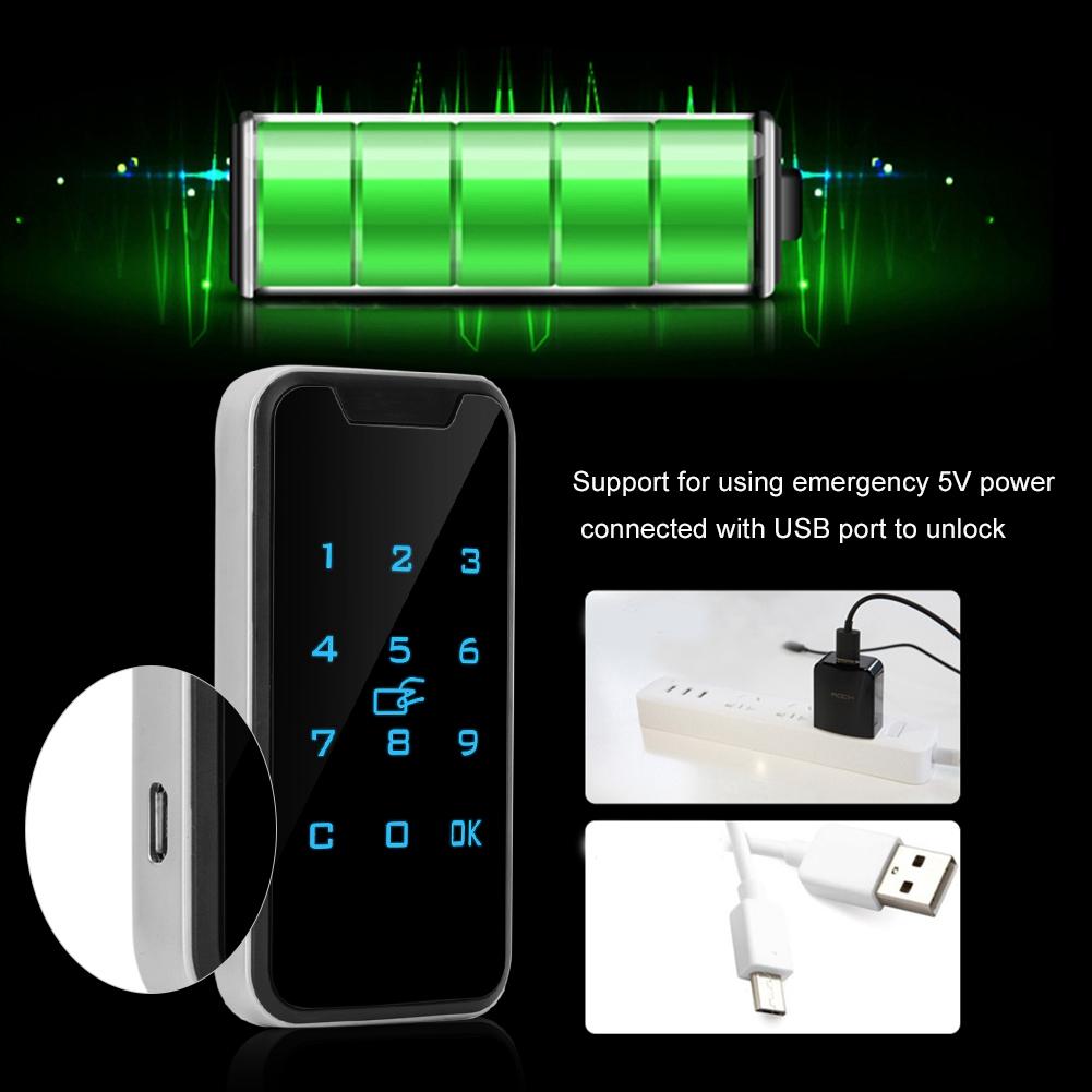 Smart Digital RFID Password Lock Touch Keypad Electronic Wardrobe File Cabinet Lock