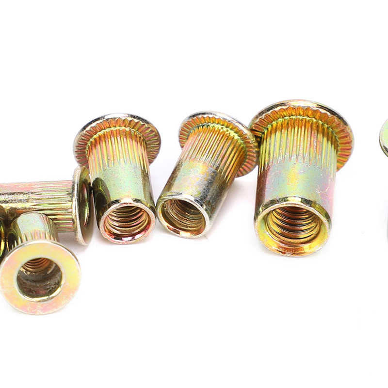 stainless steel insert for hardware repair tools self tapping inserts M3 M4 M6 Color Zinc Plating Rivet Nuts Set