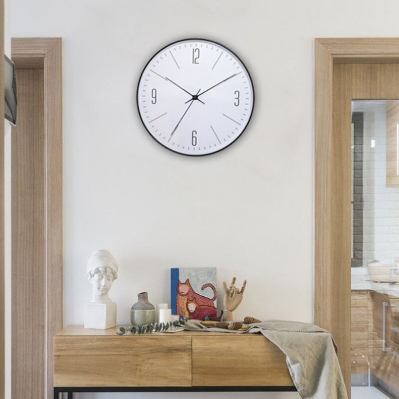 Kwartsklok stille scandinavische stijl digitale klok woonkamer moderne aililife wandklok kantoor aililife