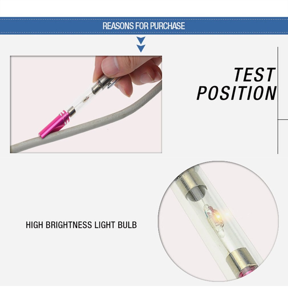 Automotive Ignition Spark Indicator Plug Wire Coil Tester Diagnosis Light Bulb Tool for Car Motorcycle Small Engine