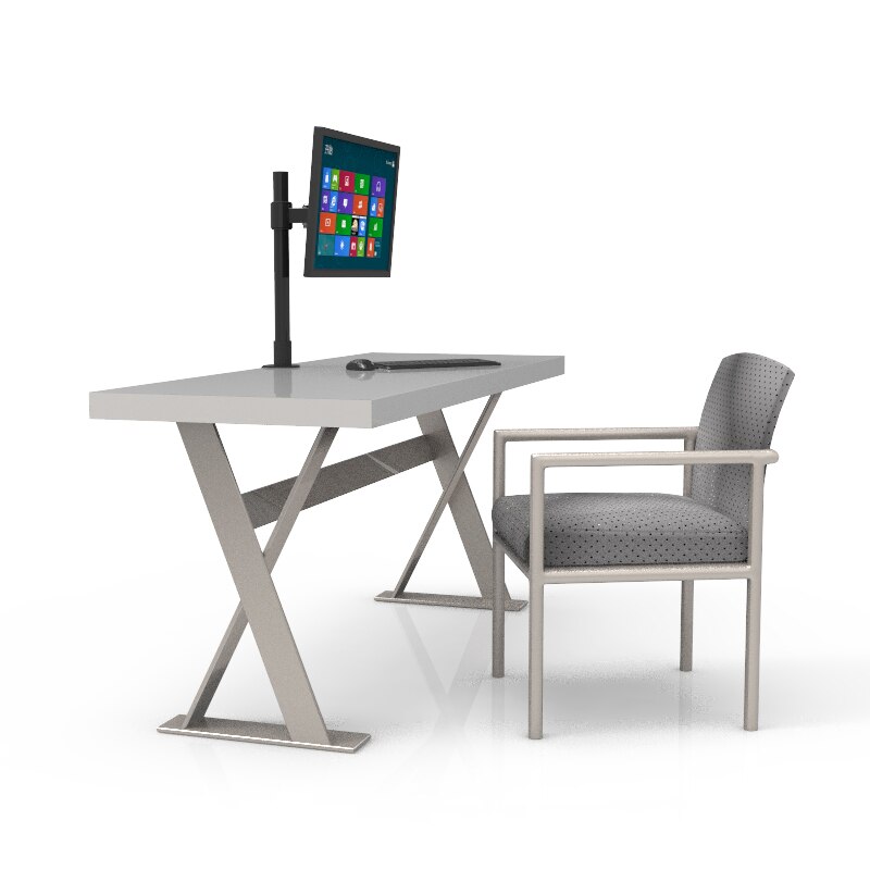 Hyvarwey LC250/40 Desktop Mount Free Lifting Full Rotation 10-22" LCD LED Monitor Holder Table Clamping Monitor Mount Support