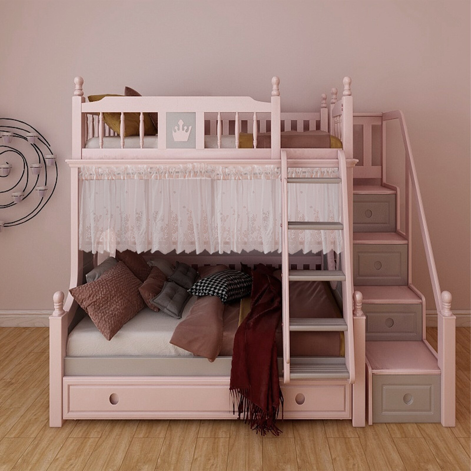 Modern Lace Jacquard Window Curtain Valance Lace Hem Coffee Short Curtain for Kitchen Cabinet Door Bedroom Home Decor