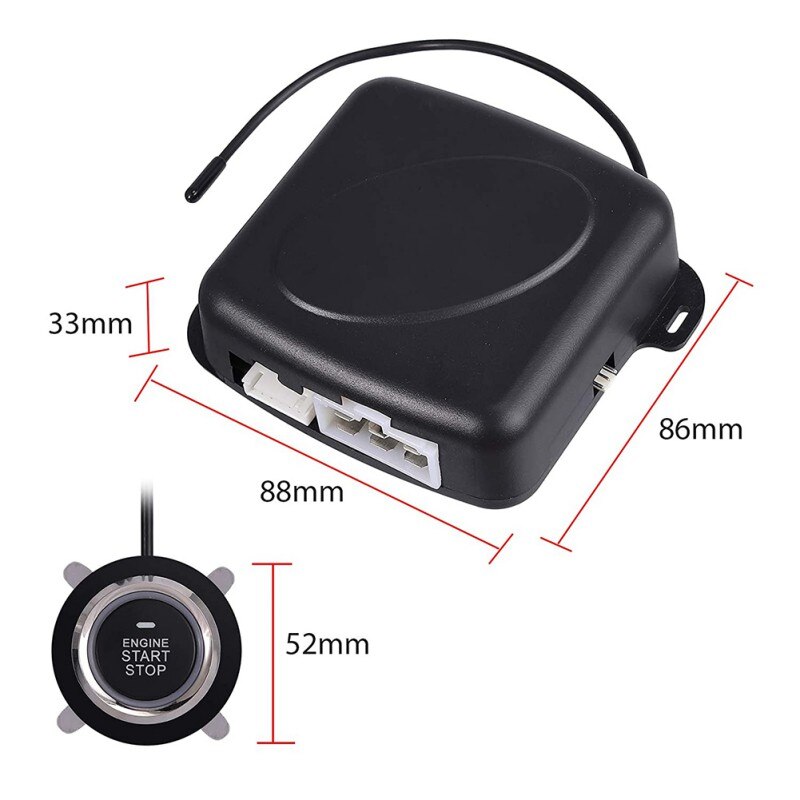 Car Alarm Remote Control Car Keyless Entry Engine Start Alarm System Button Remote Starter Stop Automatic