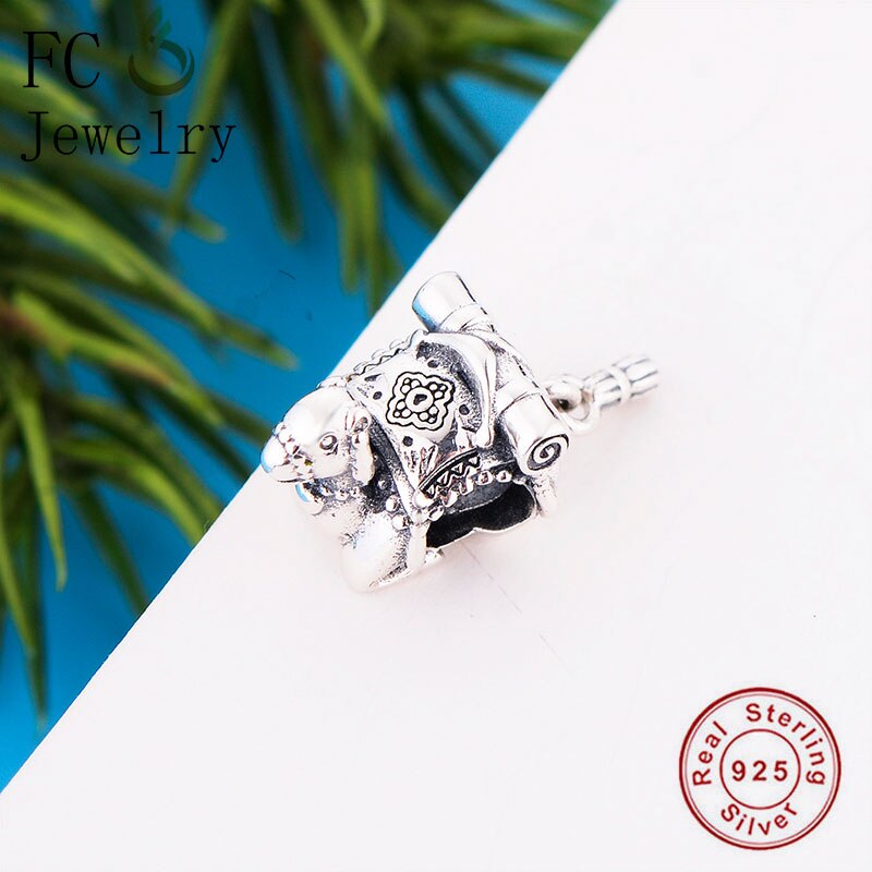 Fc Sieraden Fit Originele Brand Charms Armband Authentieke 925 Zilveren Kameel Terug Scroll Boek Kwastje Kraal Voor Maken Berloque