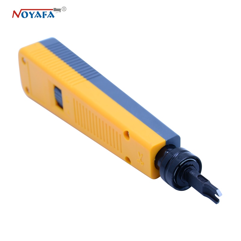 100% original noyafa NF-110 Yellow Krone Lsa-plus Telecom Phone Wire Cable RJ11 RJ45 Punch Down Network Tool Kit