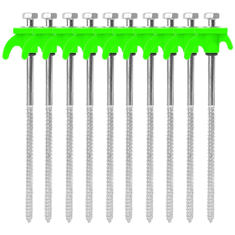 10/2 Stuks Metalen Tent Spikes Camping Haringen Boor In Grond Ankers Zware Spiraal Schroef Met Hex Socket Stakes camping Stakes