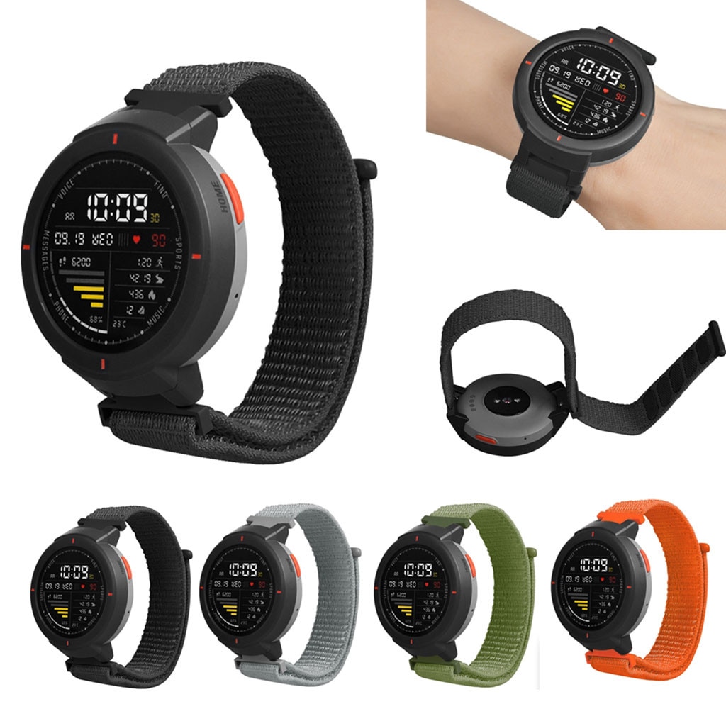 Correa de Nylon de repuesto para relojes inteligentes Huami Amazfit Verge, correa de muñeca deportiva, fácil de instalar