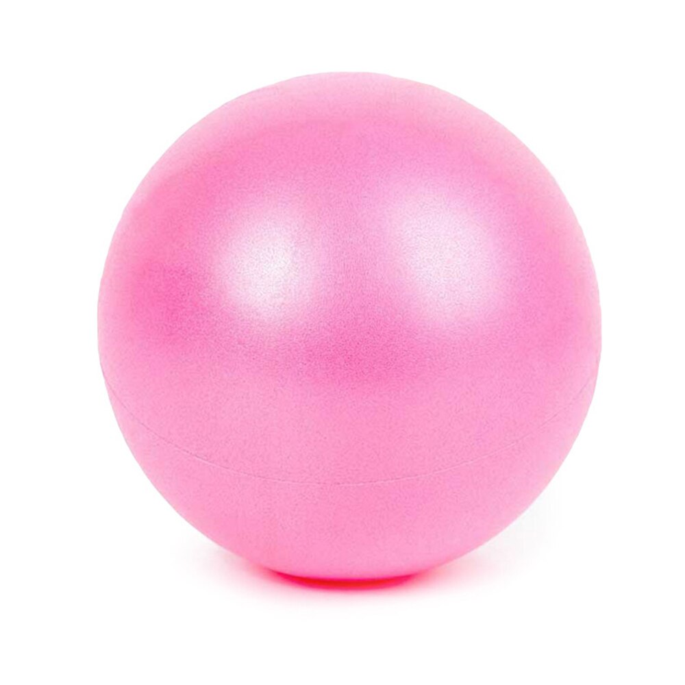 Mini yoga pilates ball eksplosjonssikker pvc fitball for stabilitet trening trening treningsstudio anti sprekk og skli motstandsdyktig sugerør 25cm: Rosa