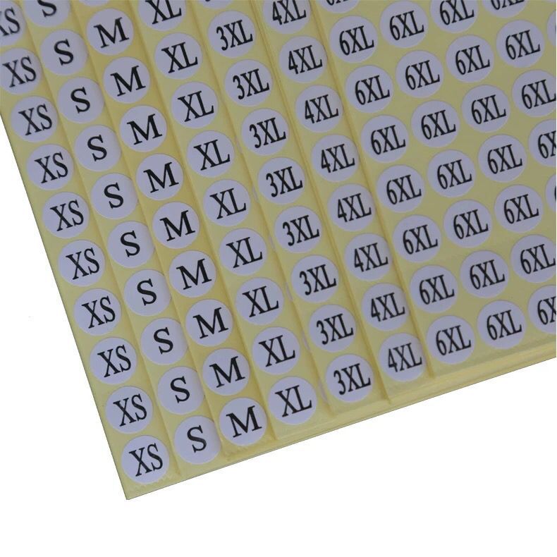 1980 Pcs Clothes Size Label Sticker Clothing Code Number Sticker Digital Number Sticker Clothes Size Code Number Sticker