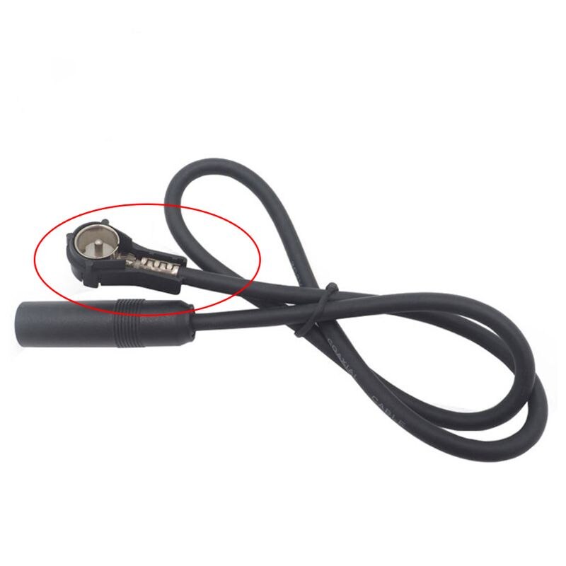Conector automotriz de estilo de coche, Radio Estéreo ISO macho, conector aéreo de crimpado, convierte cables desnudo, adaptador de antena