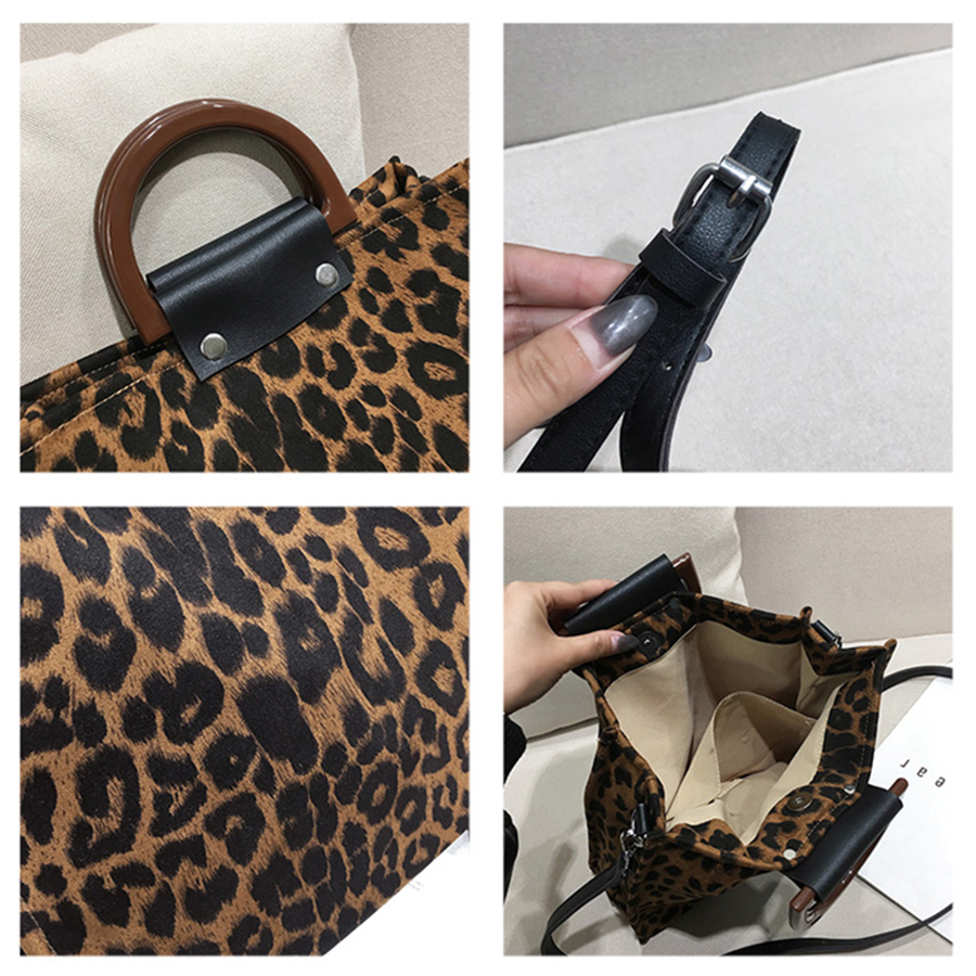 Leopard tote bags for women luxury handbags women with handle shoulder bag women's crossbody bags handbag