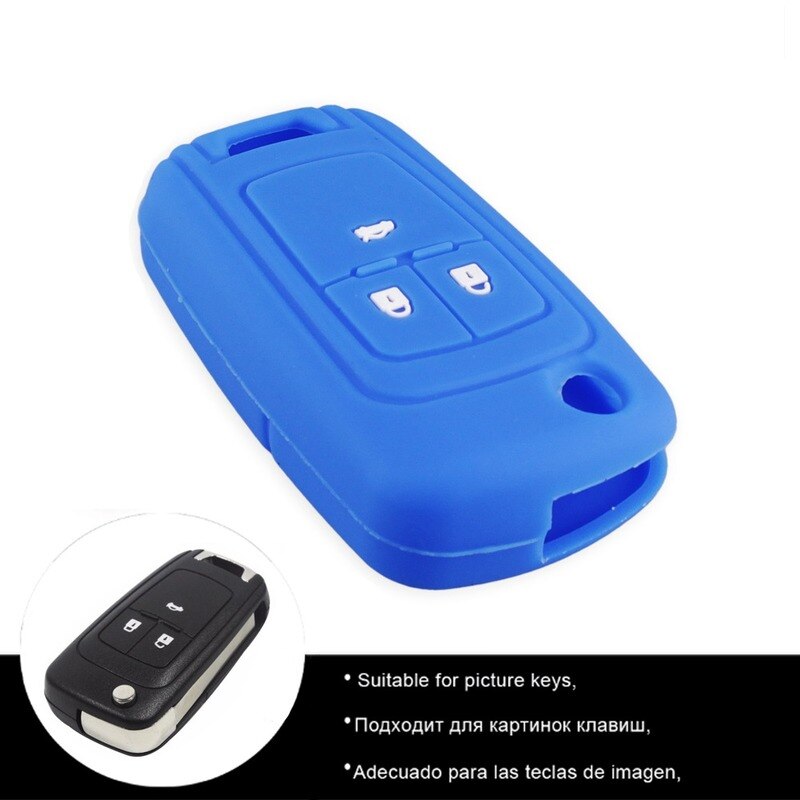 Funda de silicona para llaves de coche, cubierta de mando a distancia para OPEL, VAUXHALL, Astra J, Corsa E, Insignia, Zafira C, Buick Hideo, llave plegable