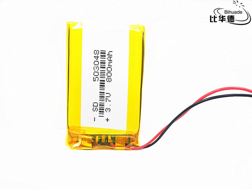 Rechargeable 3.7V 503048 053048 800MAH lithium polymer Battery For MP3 MP4 Bluetooth GPS wireless stereo headset tablet battery