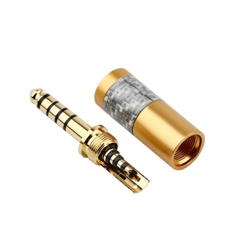 Headphone Plug Adapter 4.4mm 5 Poles Male Audio Connector Jack Stereo HIFI Earphone Cable Solder DIY Adapters Gold Plated AUX
