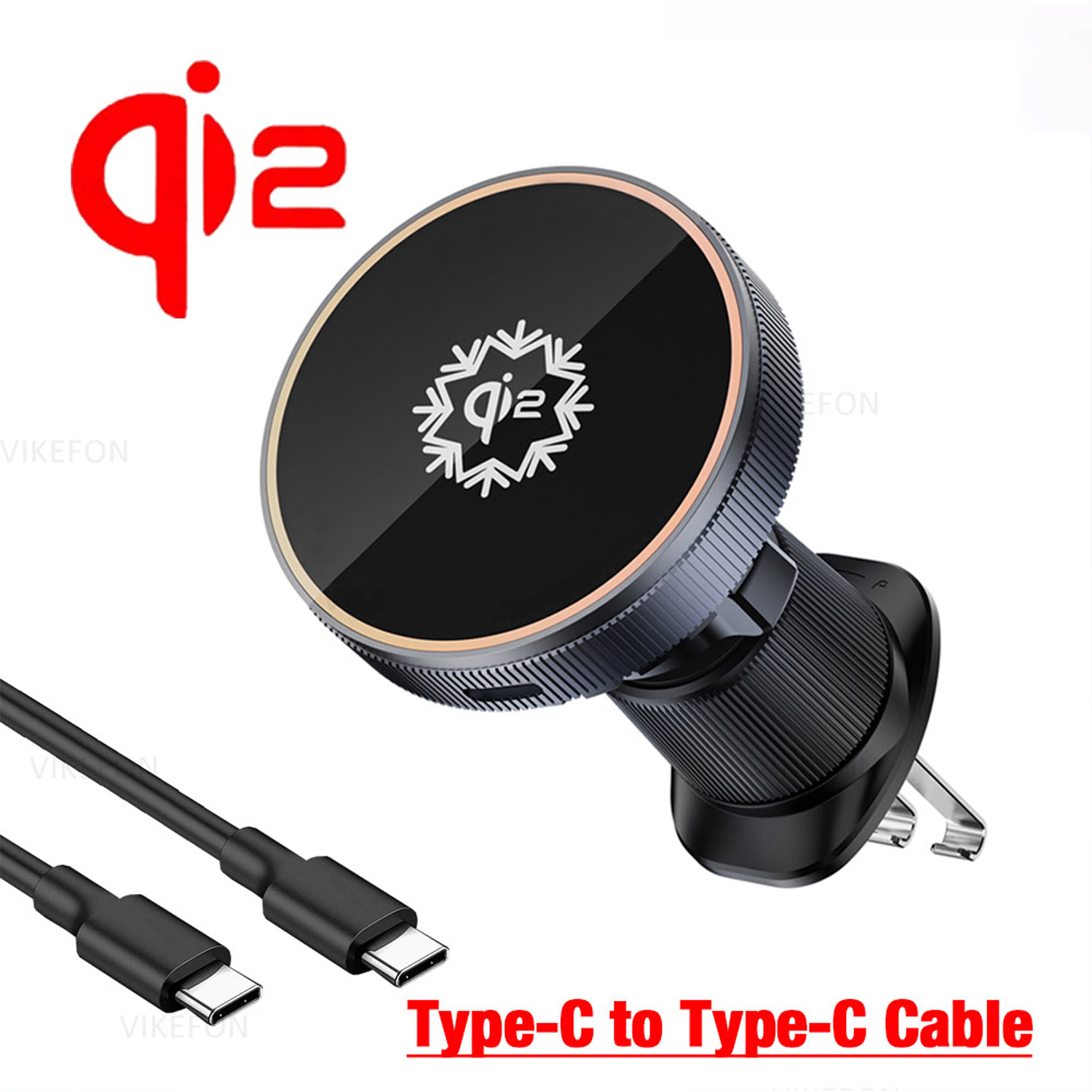 30W ice Cooling Magnetic Wireless Car Charger for iPhone15 14 13 12 Pro Max MacSafe Car Phone Holder Fast Charging Station: PURPLE