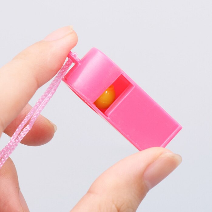 10 teile/paket Bunte Kunststoff Pfeifen Kinder Spielzeug Für Outdoor Sicherheit Harmlos Hohe Dezibel Knistern Lebensrettende Pfeife