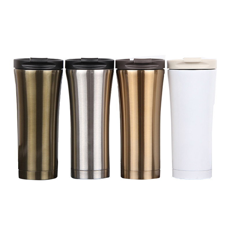 UPORS Neue 500 ml Kaffee Becher Edelstahl Thermos Tasse Doppel Zauberstab Kaffee Tee Bahre Becher Wasser Flasche Thermocup draussen reise Becher