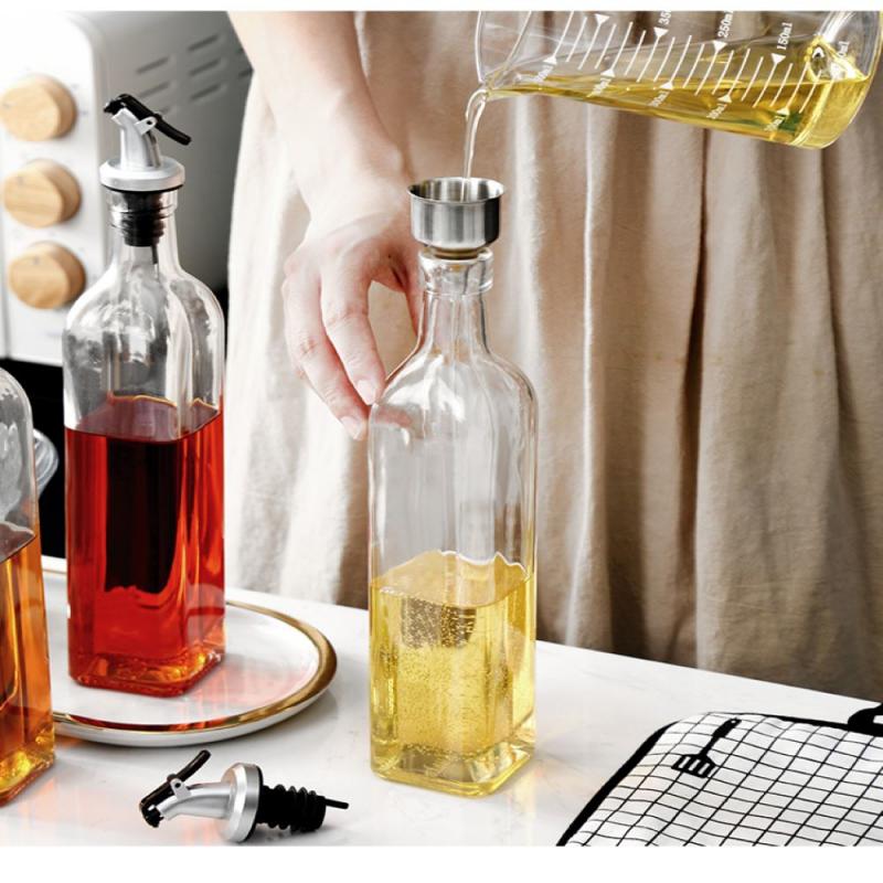 1PC Funnel 2 inch Stainless Steel Portable Mini Small Mouth Funnels Bar Wine Flask Universal Long-mouth Funnel Kitchen Accessory