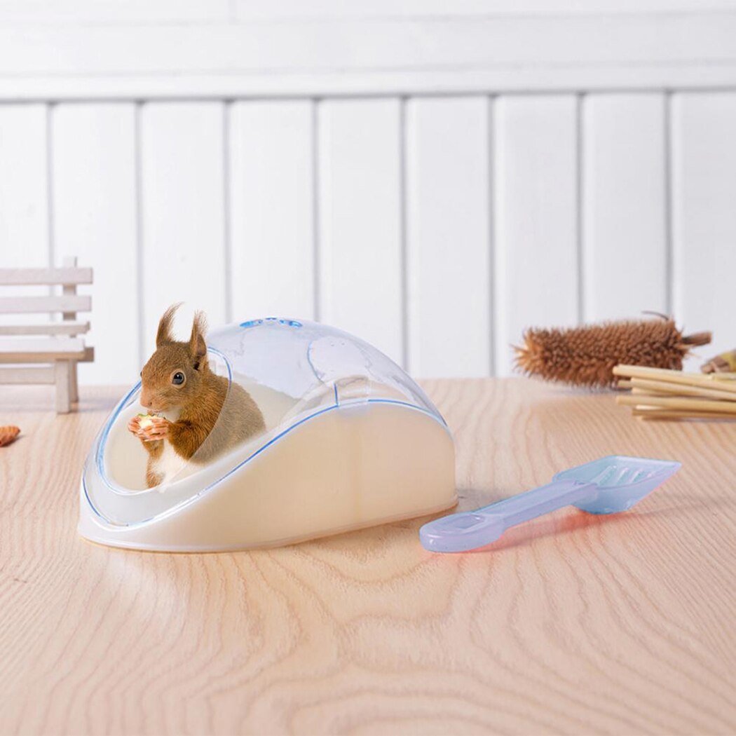 Hamster banheiro criativo hamster areia banheiro recipiente de banho de areia hamster sauna banheira com pá hamster acessórios