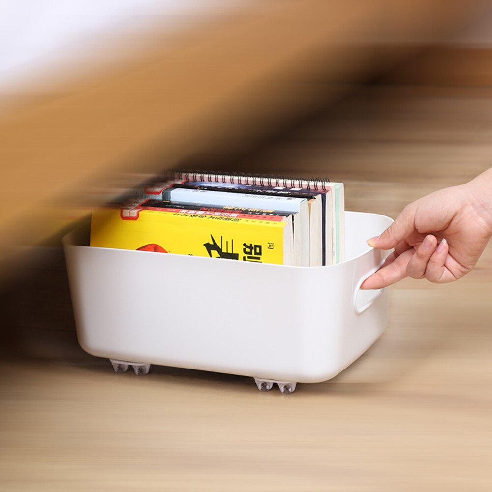 8 st självhäftande mini länkhjul för förvaringslåda remskiva papperskorg universal hem tysta tunga små länkhjul