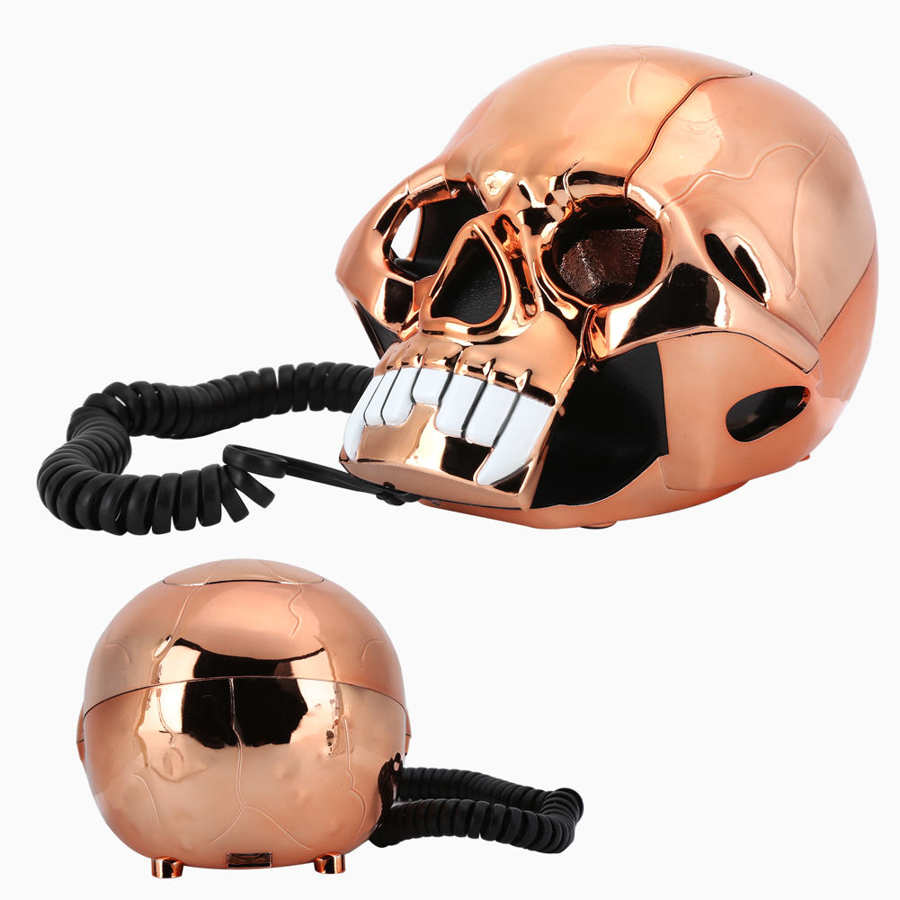 Innovatieve grappige halloween-telefoon, draagbare huisdecoratie met led-lampjes, vs/vk-bedrading