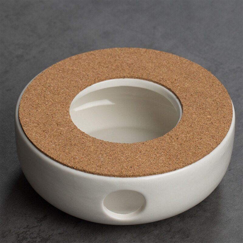 Mini Portable Ceramic Teapot Holder Base Teapot Warmer Insulation Base Coffee Water Warmer Candle Holder Tea Accessories