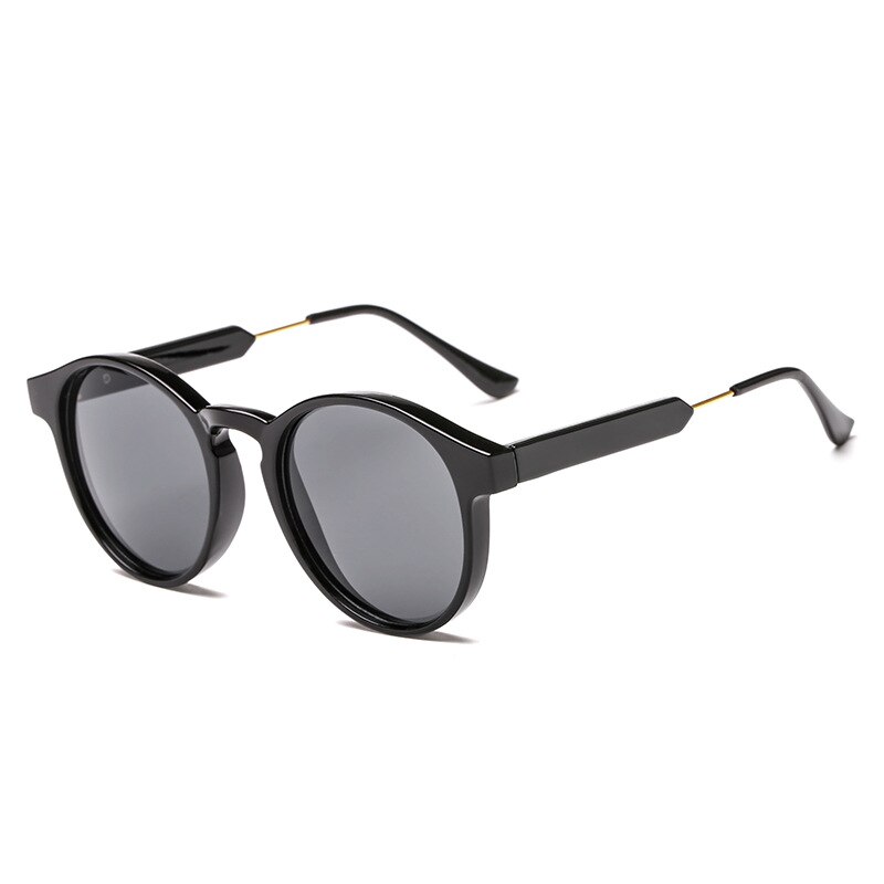 Europæisk og amerikansk trend big frame solbriller til kvinder retro briller personlighed runde solbriller: Y1